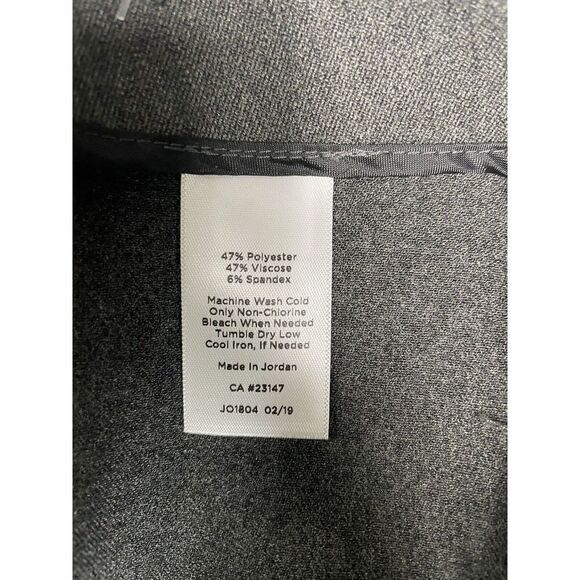 Talbots Size 16 Curvy Bi Stretch Pants High Waist Straight Leg Full Gray NWT - Picture 6 of 7